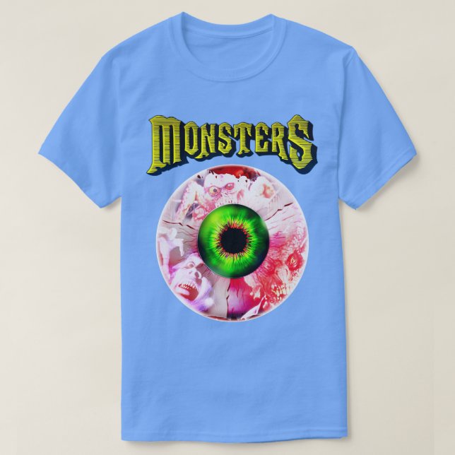 T-shirt MONSTERS 80s Cult Horror Anthology (Design devant)