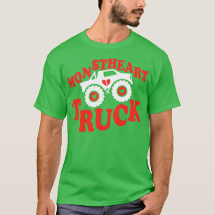 T-shirt Monstheart Camion Funny Valentinex27s Jour pour le