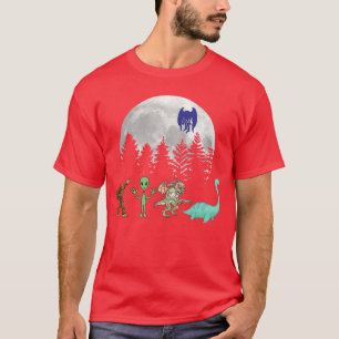 T-shirt Monstre Alien Mothman Loch Ness Cryptide Mythique
