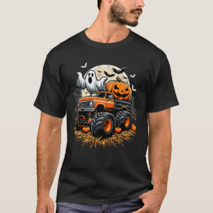 T-shirt Monstre camion fantôme Halloween Jack-O'-Lanterne