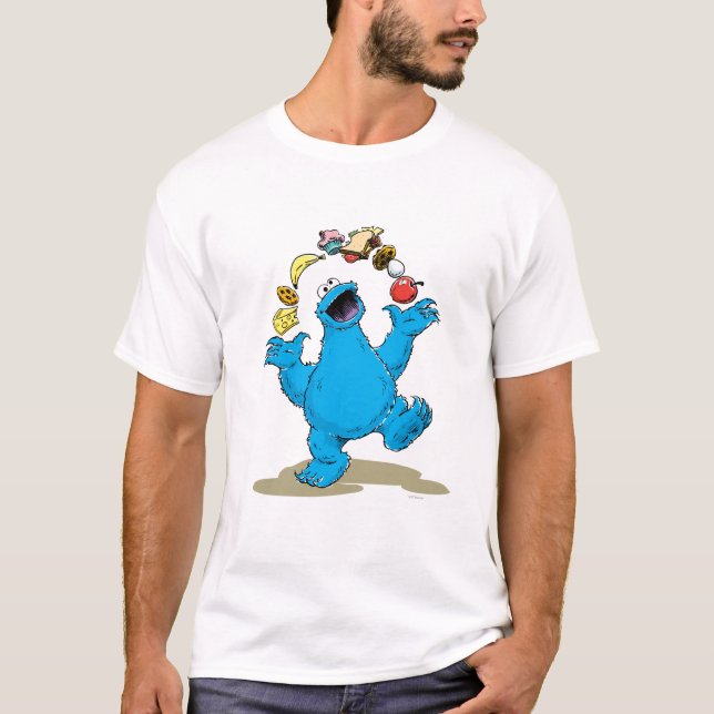 T-shirt Monstre Cookies vintage Jongle (Devant)