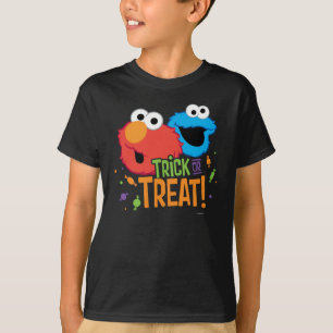 T-shirt Monstre de biscuit et Elmo - des bonbons ou un