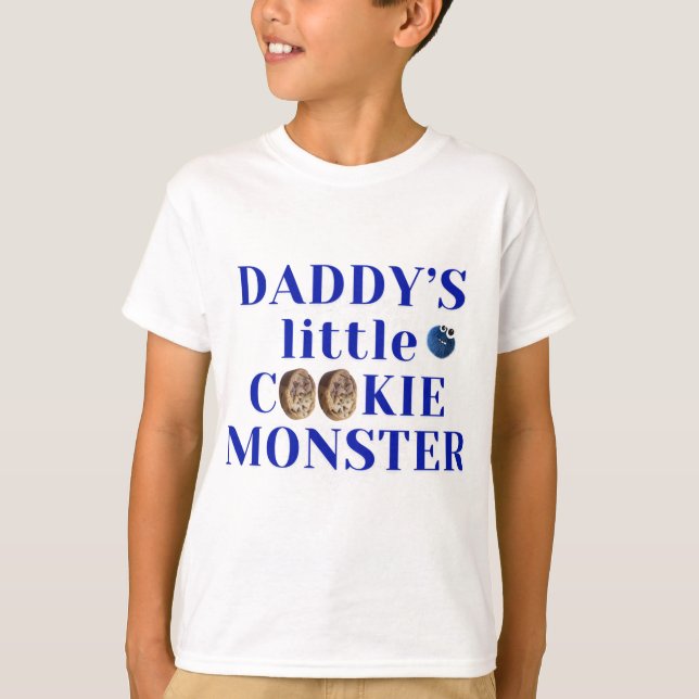 T-shirt Monstre de biscuits de papa (Devant)