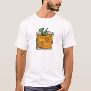 T-shirt Monstre de Loch Ness en verre de whisky écossais