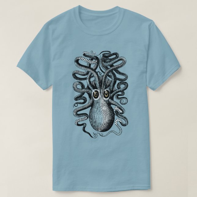 T-shirt Monstre de mer de poulpe (Design devant)