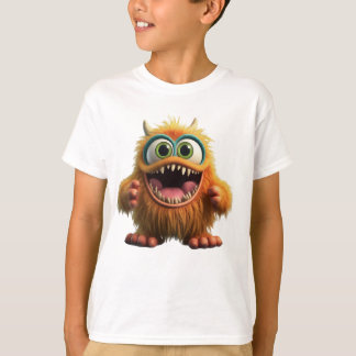 T-shirt monstre drôle pour les enfants