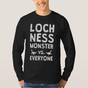T-shirt Monstre du Loch Ness Nessie Contre Tout Le Monde