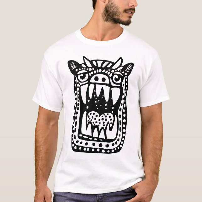 T-shirt Monstre effrayant (Devant)