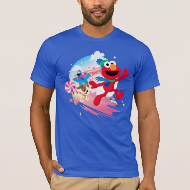 T-shirt Monstre Elmo, Tango & Cookie | Meilleur Noël (Devant)