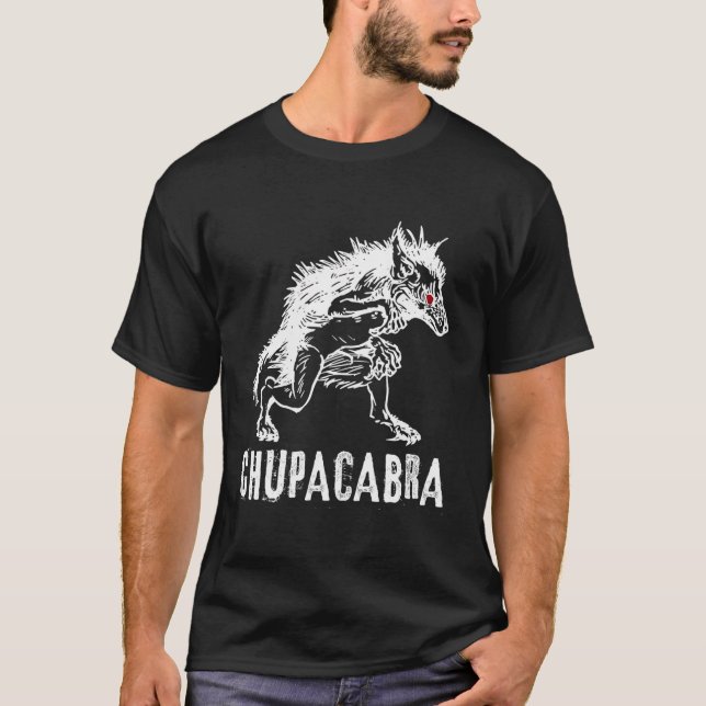 T-shirt Monstre en cristal Chupacabra Folklore (Devant)