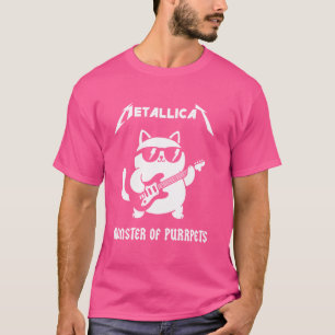 T-shirt Monstre En Métallicat De Purpets - Chat Drôle