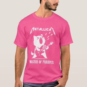 T-shirt Monstre En Métallicat De Purpets - Chat Drôle