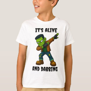 T-shirt Monstre pointu est vivant et dabs pour Halloween