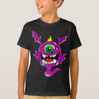 T-shirt Monstre pourpre mignon de mangeur de personnes