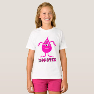 T-shirt Monstre rose