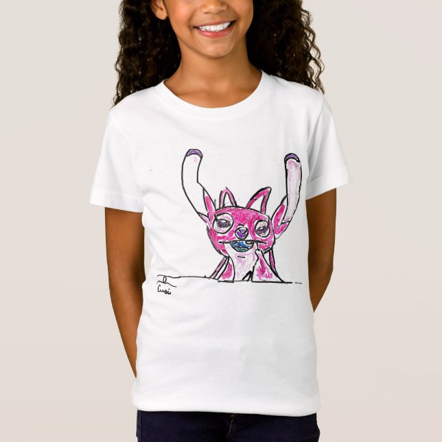 T-Shirt Monstre rose (Devant)