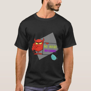 T-shirt Monstre rouge avec masque No Mask No Candy