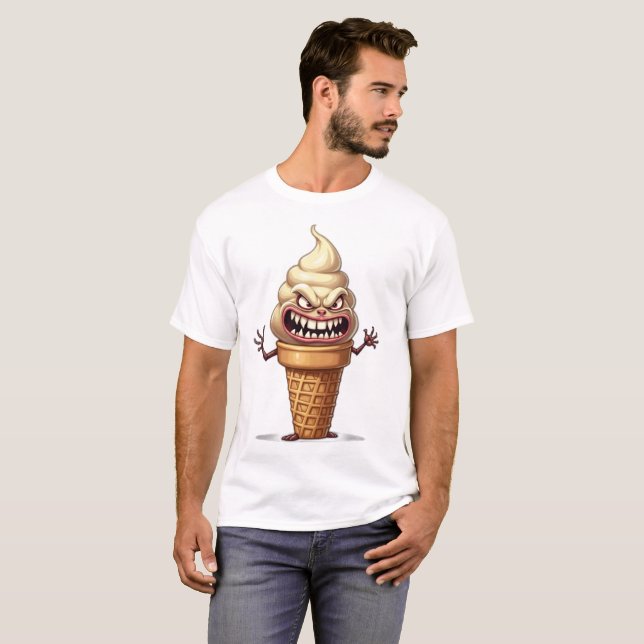 T-shirt Monstres alimentaires ICE CREAM CONE (Devant entier)