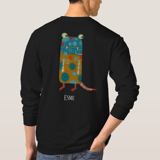 T-shirt Monstres amusants Personnalisé (Dos)