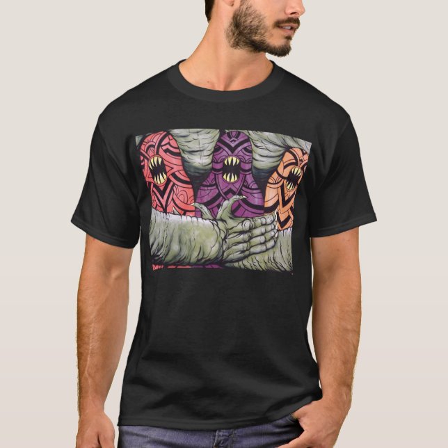 T-shirt Monstres de l'art T de graffiti (Devant)