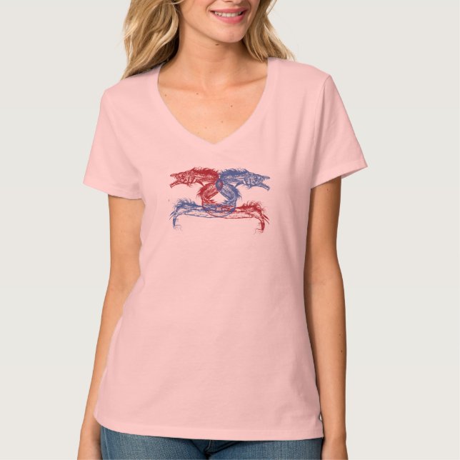 T-shirt Monstres de mer avec votre Arrière - plan de choix (Devant)