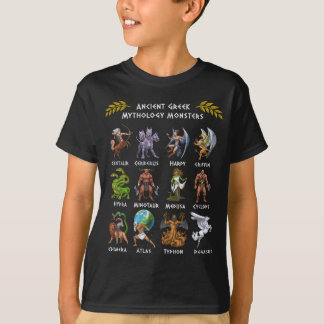 T-shirt Monstres de mythologie grecque antique