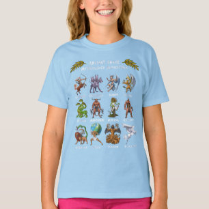 T-shirt Monstres de mythologie grecque antique