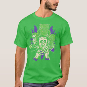 T-shirt Monstres d'horreur d'Halloween classique toon Vamp