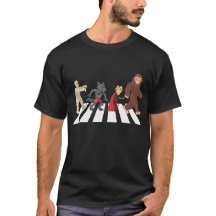 Monstres traversant Abbey Road
