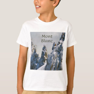 T-shirt Mont Blanc Monte Bianco Alpes blanches Europe