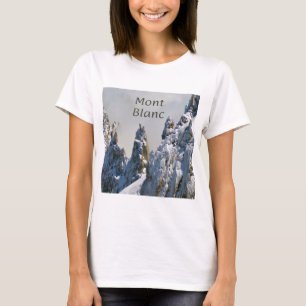 T-shirt Mont Blanc Monte Bianco Alpes blanches Europe