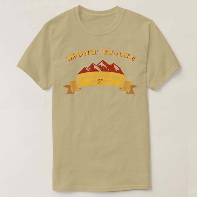 T-shirt Mont Blanc Summit Club Alpes Alpes Alpinisme Cadea (Design devant)