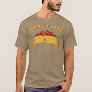 T-shirt Mont Blanc Summit Club Alpes Alpes Alpinisme Cadea