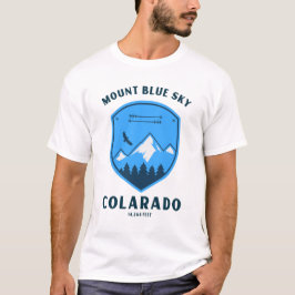 T-shirt Mont bleu ciel formellement monter evans