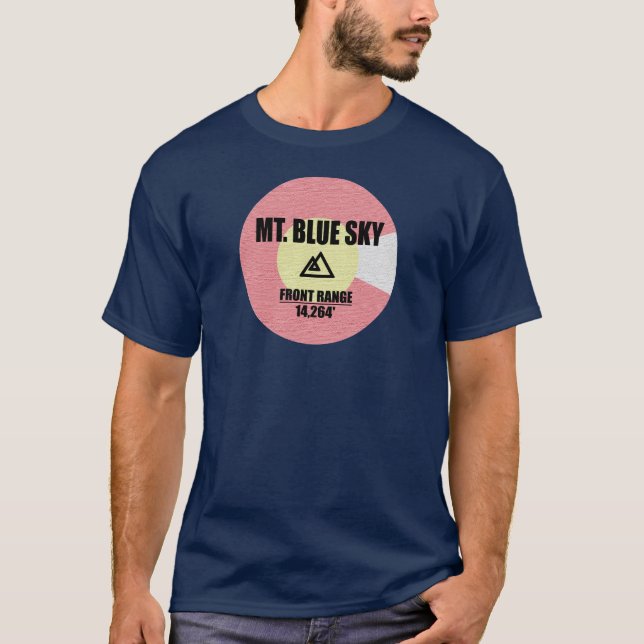 T-shirt Mont Blue Sky Colorado (Devant)