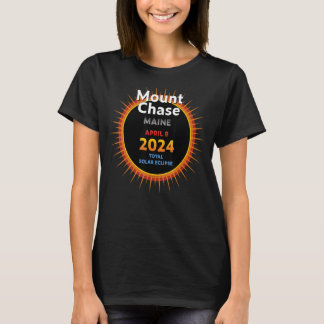T-shirt Mont Chase Maine ME Total Solaire Eclipse 2024 2