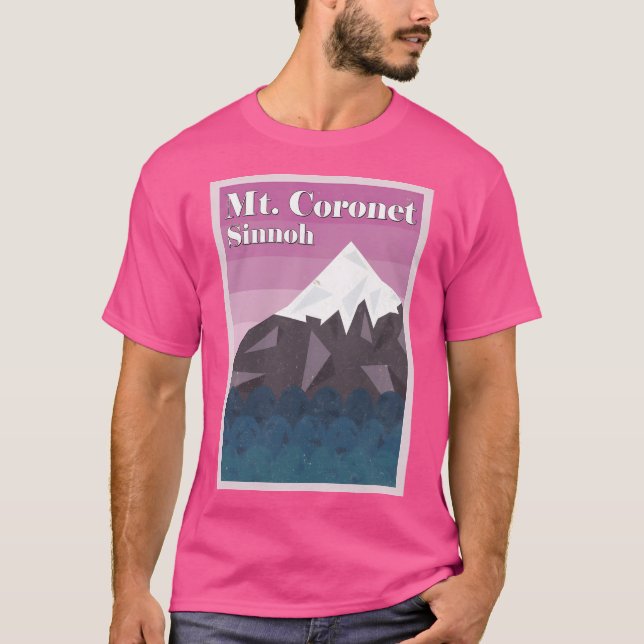 T-shirt Mont Coronet (Grunge Texture) (Devant)