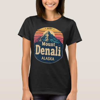 T-shirt Mont Denali Alaska Rétro Parc national Denali Vin