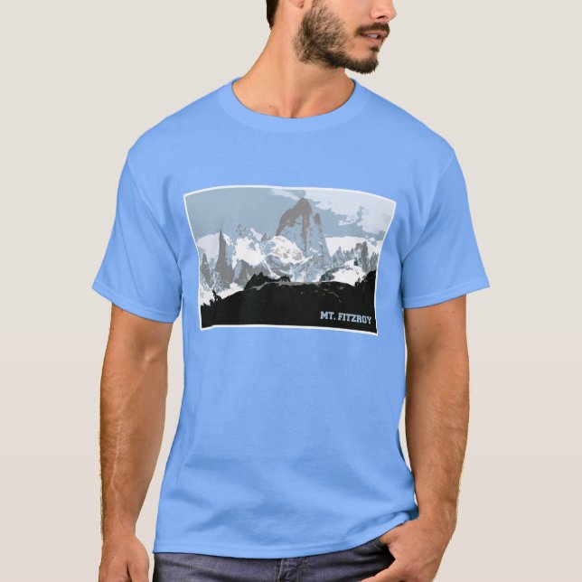 T-shirt Mont Fitzroy, Patagonie, Argentine (Devant)