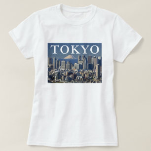 T-shirt Mont Fuji Skyline du quartier de Shinjuku Tokyo