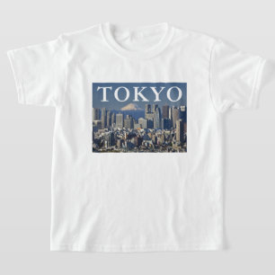 T-shirt Mont Fuji Skyline du quartier de Shinjuku Tokyo