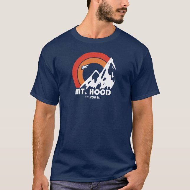 T-shirt Mont Hood Oregon Sun Eagle (Devant)