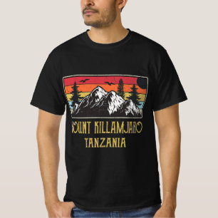 T-shirt Mont Kilimandjaro Tanzanie Escalade rétro Vintage