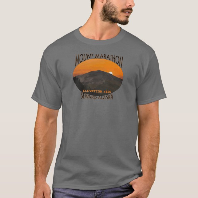 T-shirt Mont Marathon, Seward, Alaska (Devant)