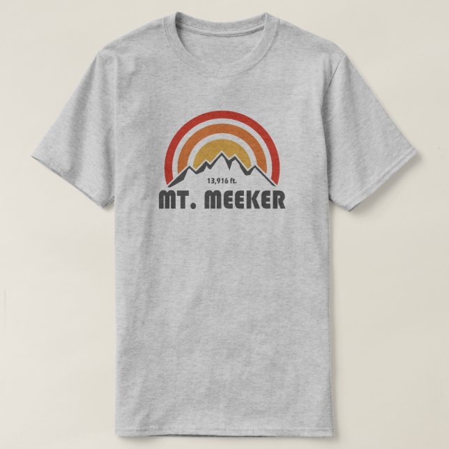T-shirt Mont Meeker Colorado (Design devant)