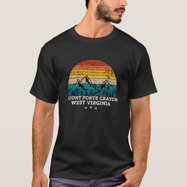 T-SHIRT MONT PORTE CRAYON VIRGINIE OUEST (Devant)