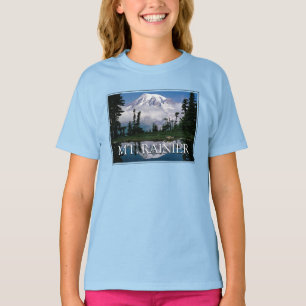 T-shirt Mont Rainier   Reflet dans un étang de montagne
