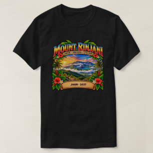 T-shirt Mont Rinjani personnalisé Lombok
