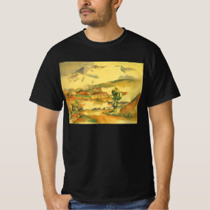 T-shirt Mont Sainte Victoire par Paul Cezanne, Art Vintage