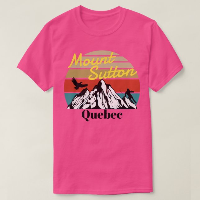 T-shirt Mont Sutton ski Québec 1 (Design devant)